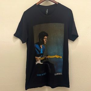 Shawn Mendes Shirt Mens medium Black Illuminate Tour Black Graphic Tee